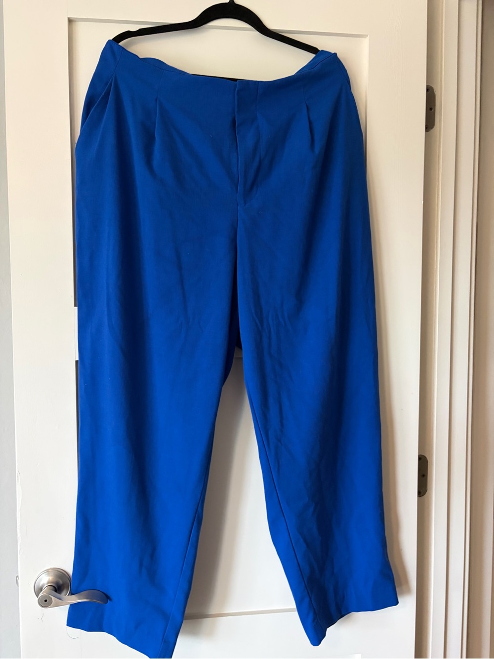 Women’s Relaxed Blue Plus Size Dress Pants